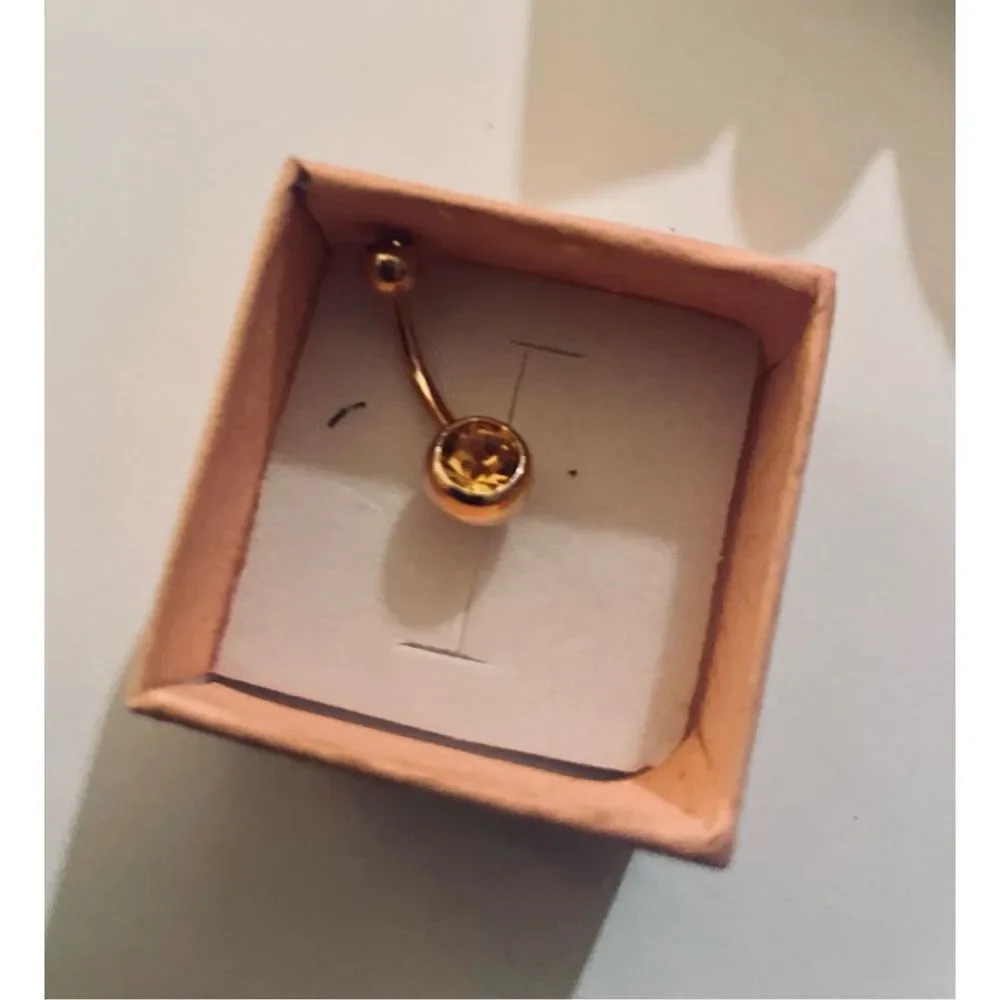 GOLD BLING NAVAL RING - Picture 1 of 4
